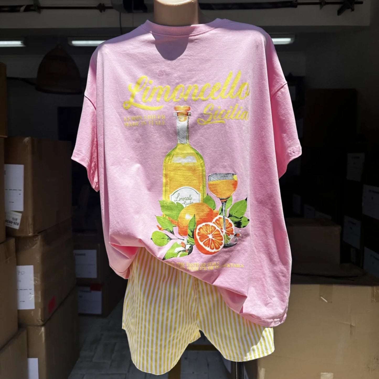 Ivy Tee T-Shirt & Shorts Set - LIMONCELLO | By Frankie