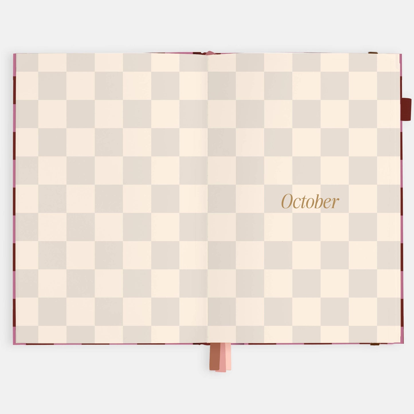 Fox & Fallow - 2026 Cherry Check A5 Horizontal Planner