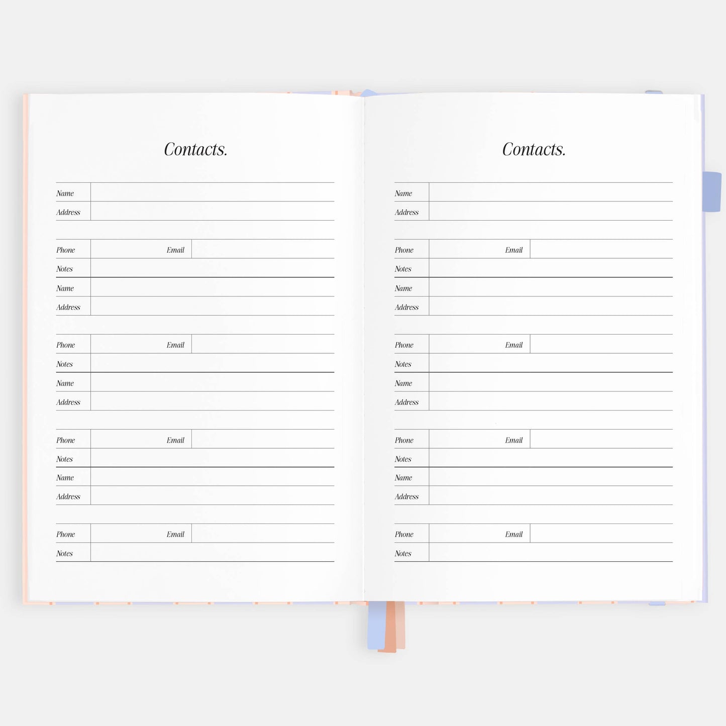 Fox & Fallow - 2026 Powder Stripe A5 Academic Vertical Planner