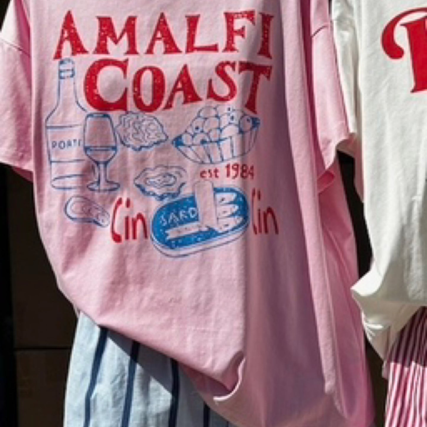 Ivy Tee Shirt & Shorts Set - Amalfi Coast Pink | By Frankie