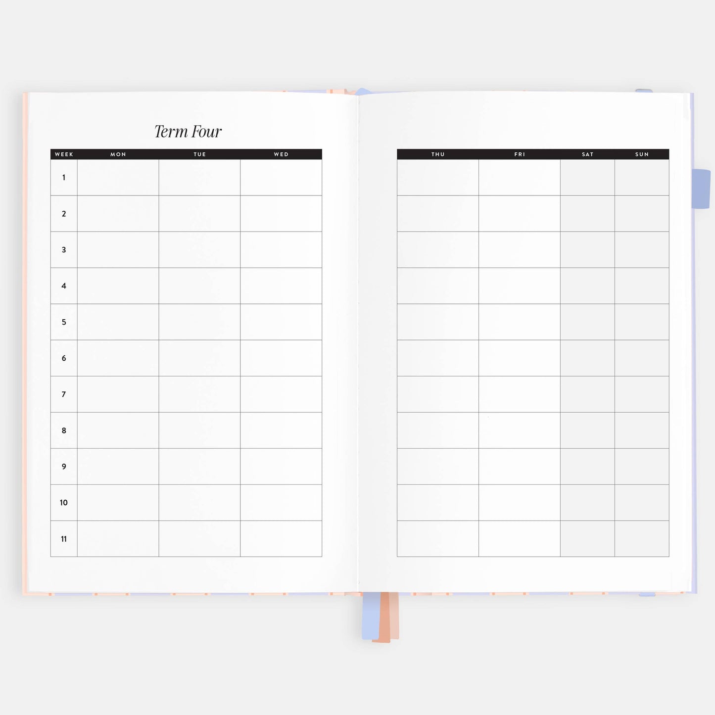 Fox & Fallow - 2026 Powder Stripe A5 Academic Vertical Planner
