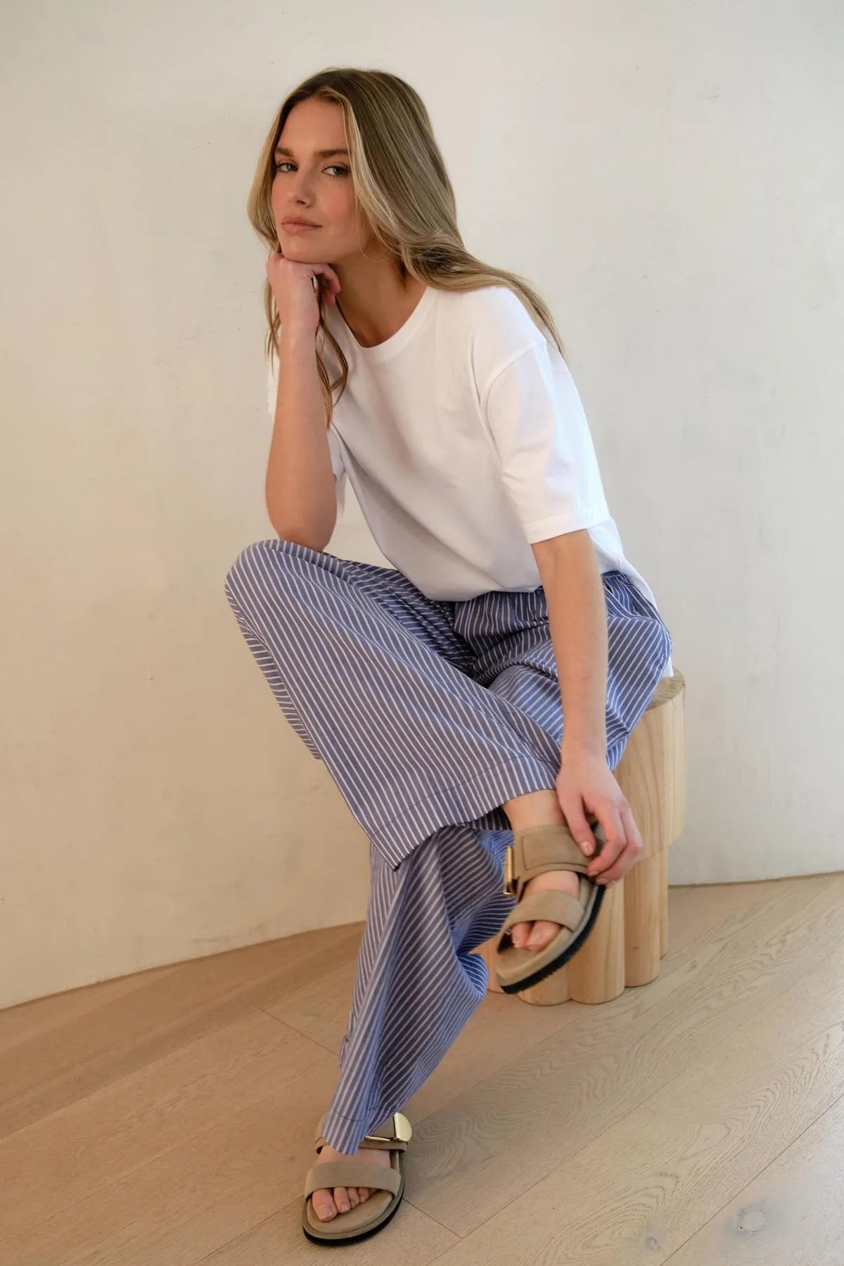 Stevie Slouchy Tee - White