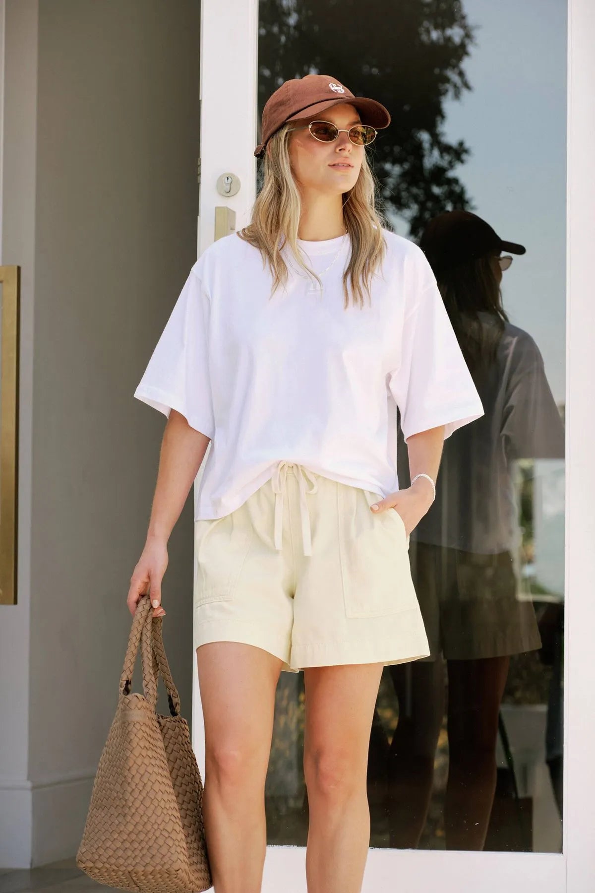 Stevie Slouchy Tee - White