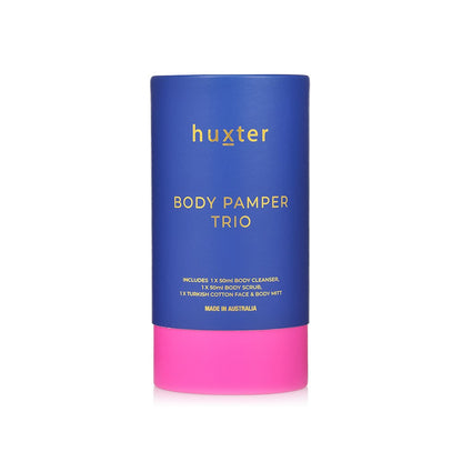 Body Pamper Trio - Cobalt Blue w Fuchsia | HUXTER