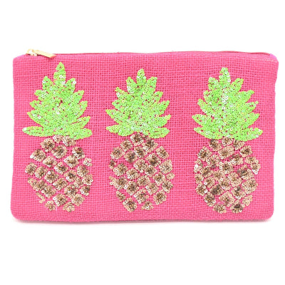 Beaded Zip Clutch | Anna Nova