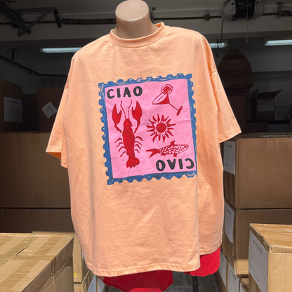 Ivy Tee Shirt & Shorts Set - Ciao Seafood Lunch | By Frankie