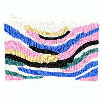 Beaded Zip Clutch | Anna Nova