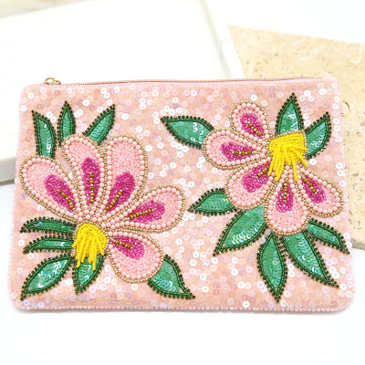Beaded Zip Clutch | Anna Nova