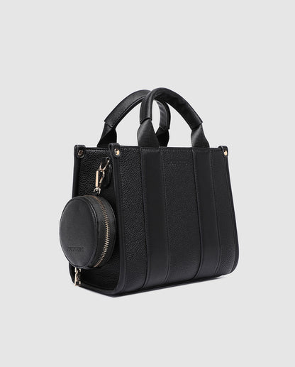 Manhattan Mini Tote Bag - Black | LOUENHIDE