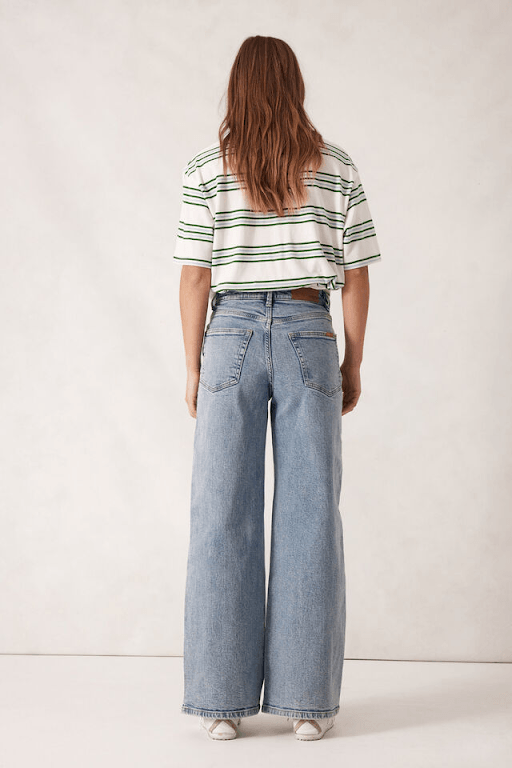 Evie Wide Leg Jean - Vintage Blue