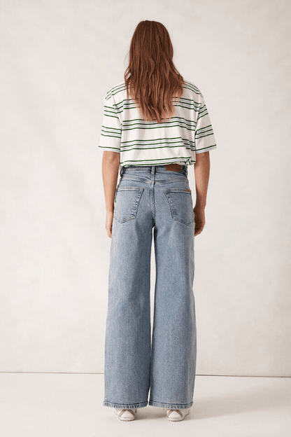 Evie Wide Leg Jean - Vintage Blue