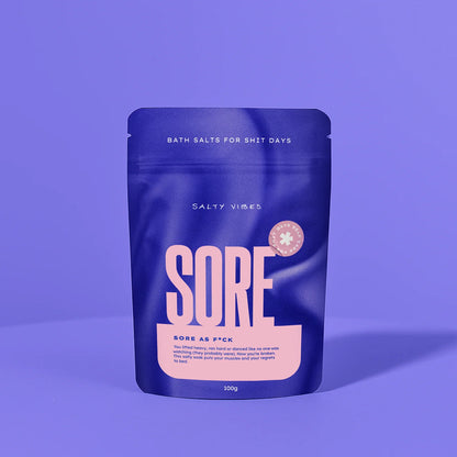 Salty Vibes Co - SORE (as fuck) bath salts