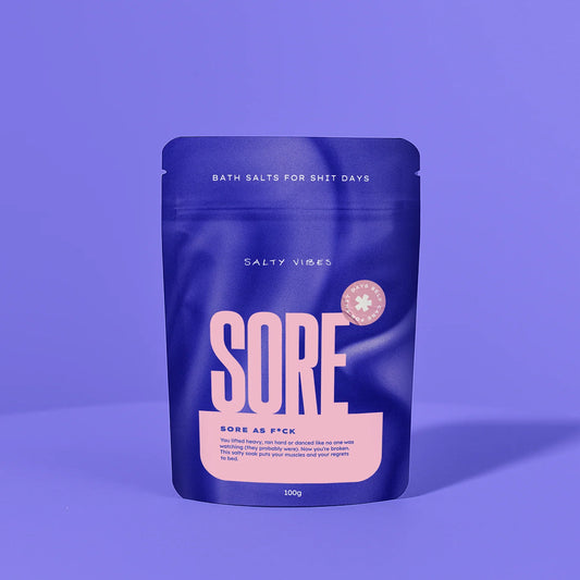 Salty Vibes Co - SORE (as fuck) bath salts