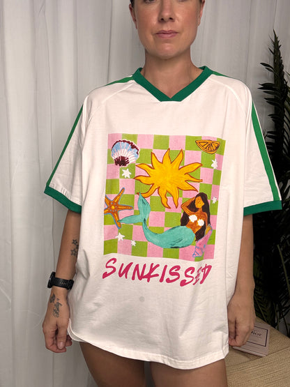 Jersey Oversized T-Shirt - Sunkissed Mermaid Green