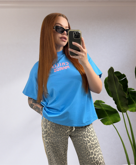 Mya Oversized Tee T-Shirt - Chilli Margs | By Frankie Clothing