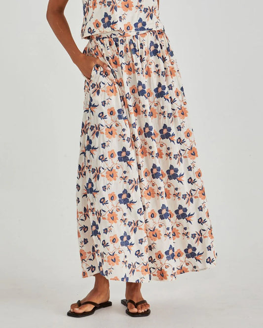 Luca Maxi Skirt - Floral Embroidery
