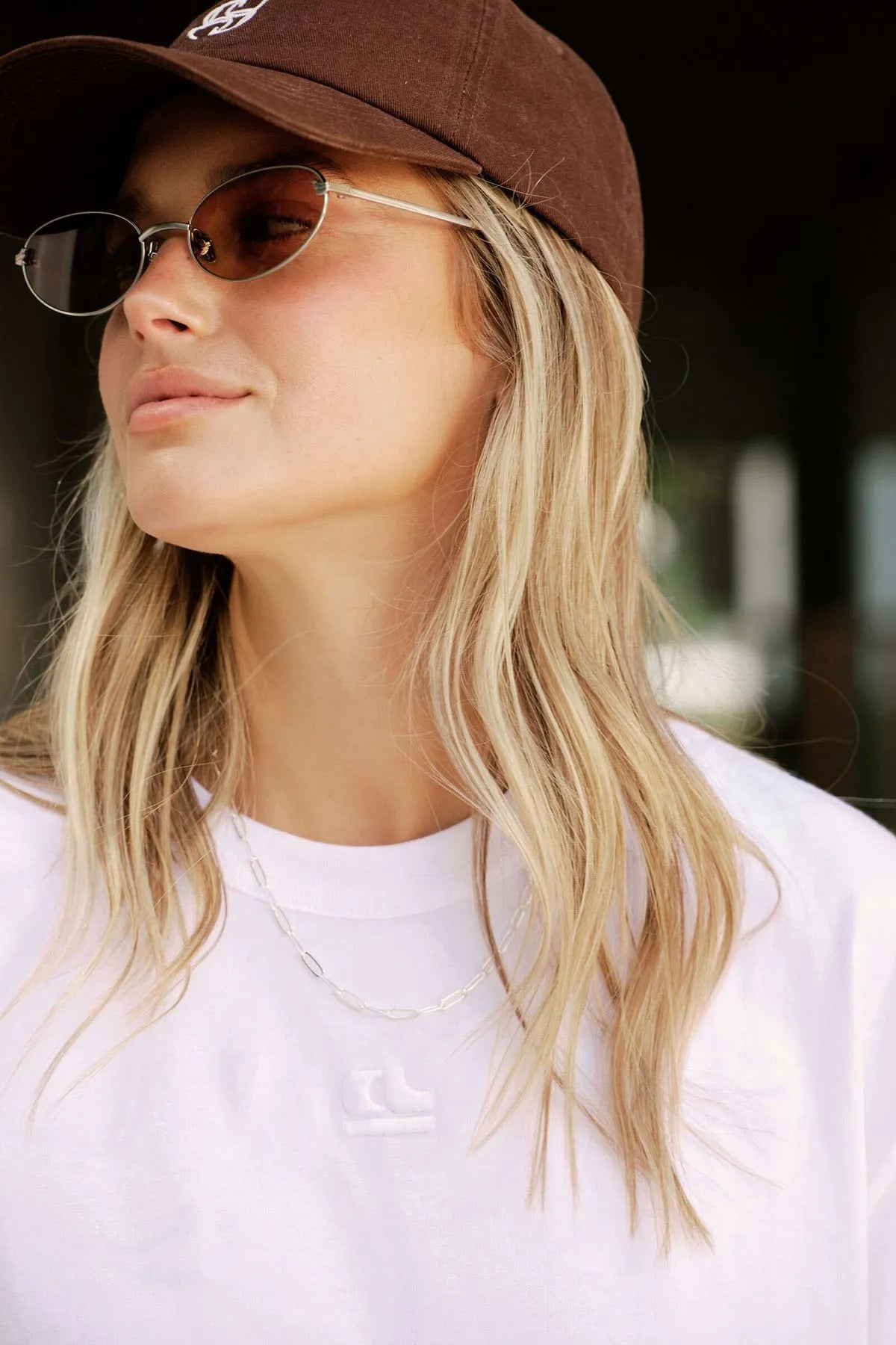 Stevie Slouchy Tee - White