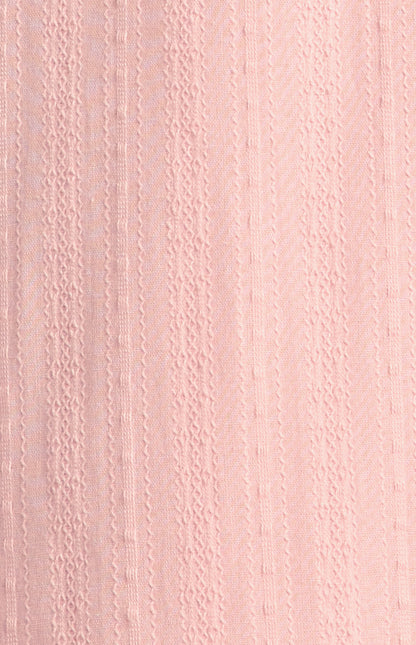 Khaya Lace Up Back Detail Embroidered Cotton Maxi Dress - Pink