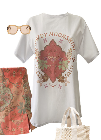 Howdy Moon Shine Tee T-Shirt - White