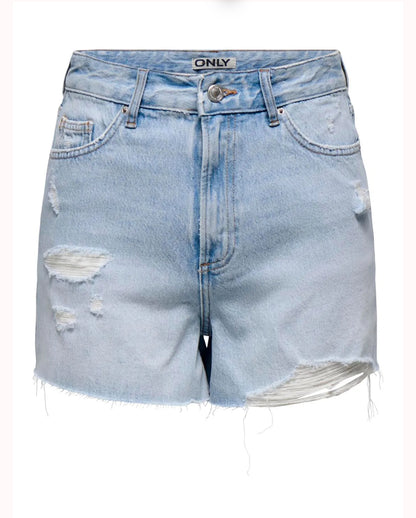 ONLGABI SHORTS - LIGHT BLUE DENIM