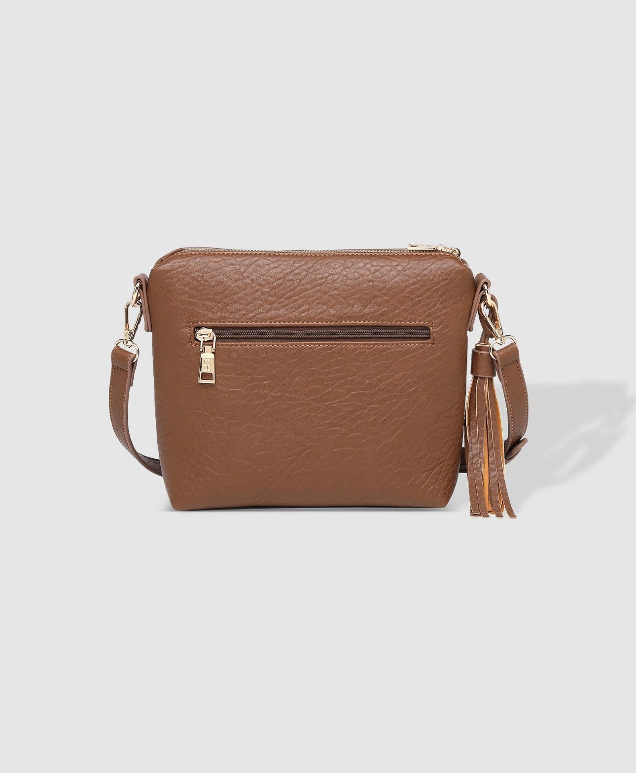 Kasey Textured Crossbody Bag With Logo Strap | Louenhide