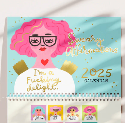 Sweary Affirmations 2025 Calendar |Disrupted Industries