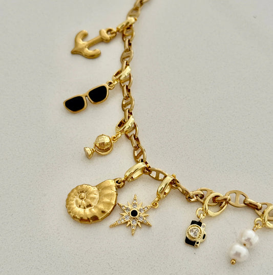 Bon Voage Charm Necklace | Sun Soul