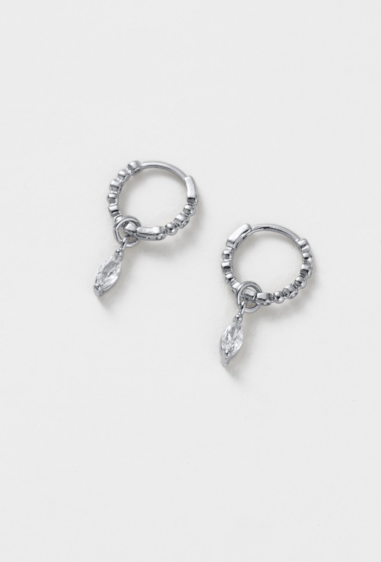 Bridie Huggie Earrings - Silver