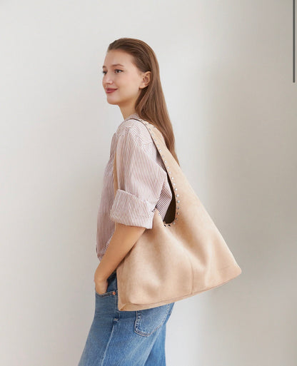 Hailey Suedette Shoulder Bag