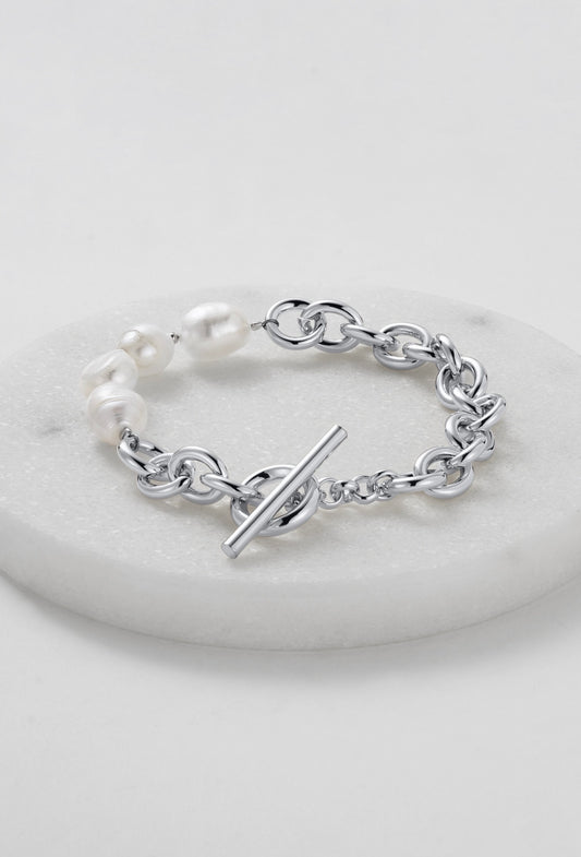 Eliza Pearl Bracelet - Silver