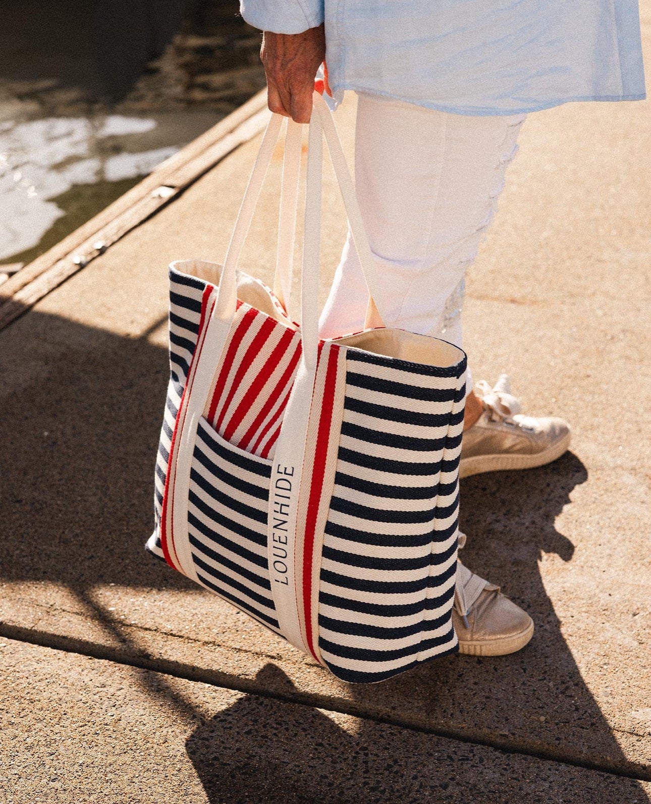 Sorrento Canvas Beach Bag | LOUENHIDE