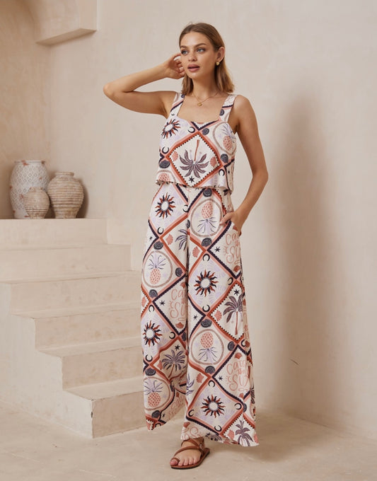 Sandra Long Pants Jumpsuit - Catch The Sun