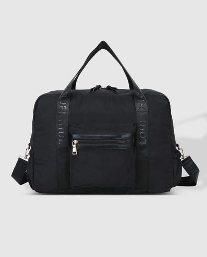 Jenn Nylon Travel Bag - Black | LOUENHIDE