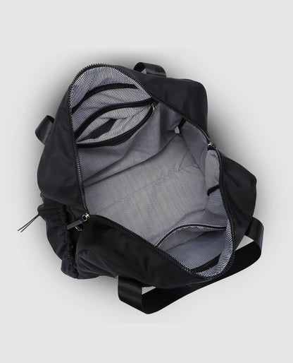 Jenn Nylon Travel Bag - Black | LOUENHIDE