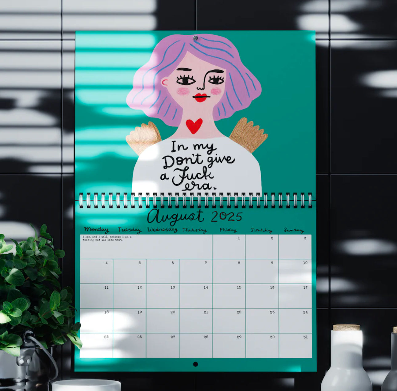 Sweary Affirmations 2025 Calendar |Disrupted Industries