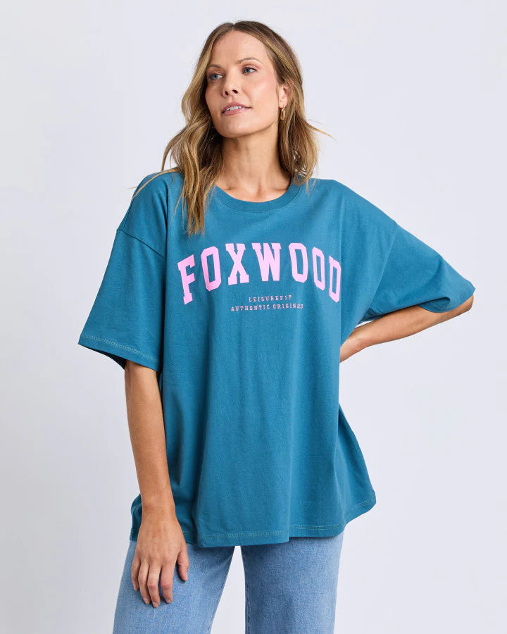 Foxwood Interval Tee - Ocean Blue Pink