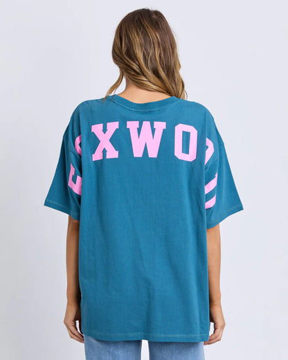 Foxwood Interval Tee - Ocean Blue Pink