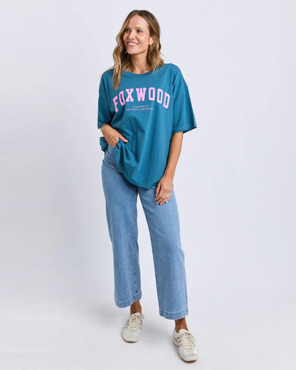 Foxwood Interval Tee - Ocean Blue Pink