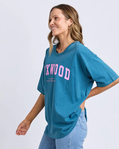 Foxwood Interval Tee - Ocean Blue Pink