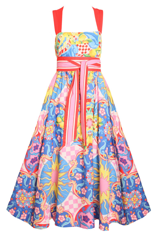 Summer Sundress Maxi Dress - Sicily