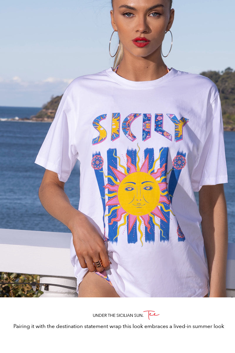 Sicily Tee T-Shirt - White