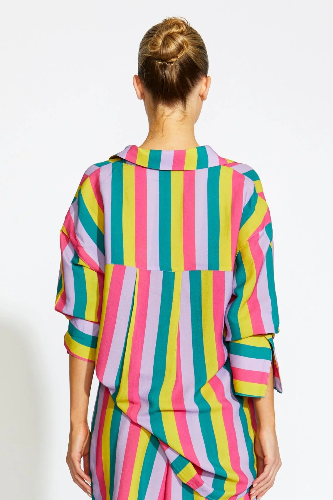Realm Long Sleeve Button Up Shirt - Stripe