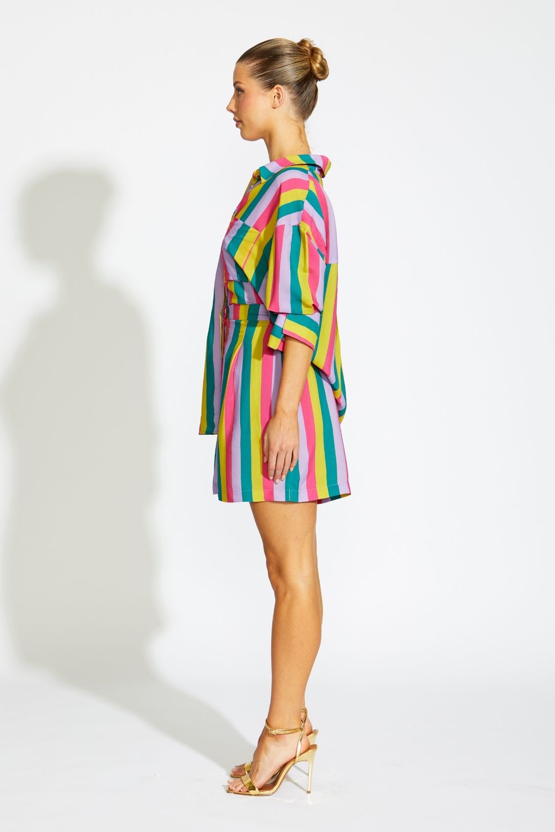 Realm Long Sleeve Button Up Shirt - Stripe