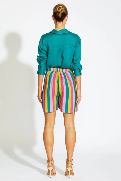 Fortunelle Long Sleeve Button Up Shirt - Teal