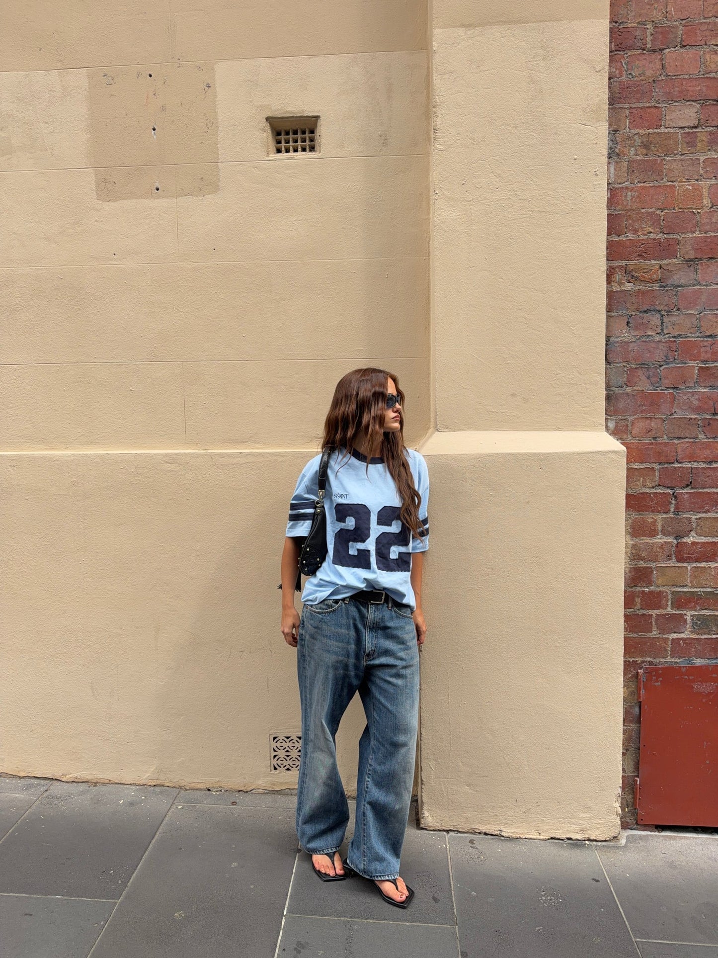 Twenty Two 22 Motion Tee Shirt – Powder Blue & Navy | SSAINT