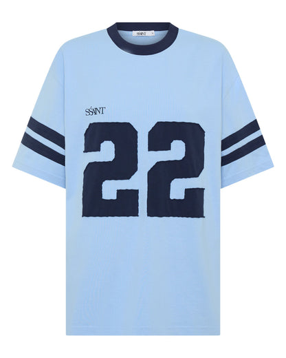 Twenty Two 22 Motion Tee Shirt – Powder Blue & Navy | SSAINT