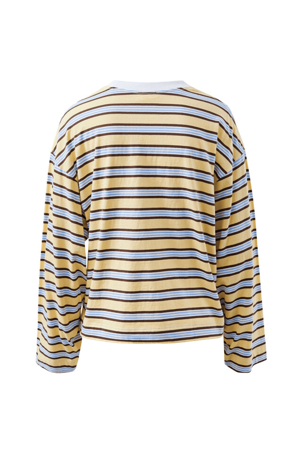 Beau Long Sleeve Slouchy Tee Shirt - Butter Brunette Stripe | Ceres Life
