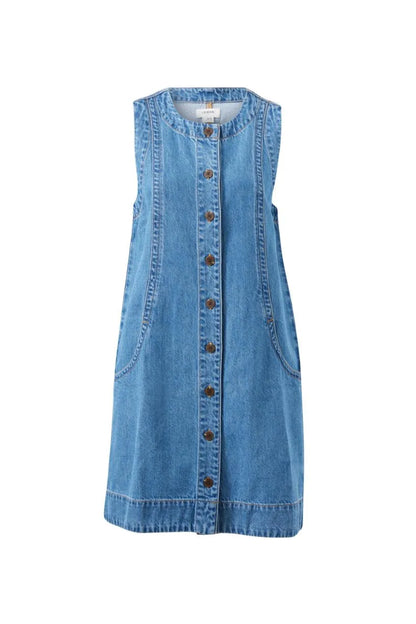 Suki Shift Denim Dress - Fresh Indigo | Ceres Life