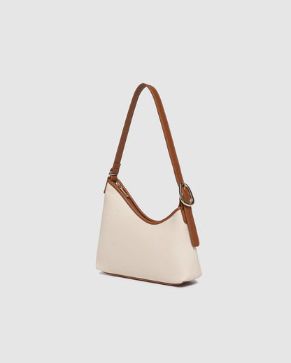 Amelia Shoulder Bag - Canvas/Tan | LOUENHIDE