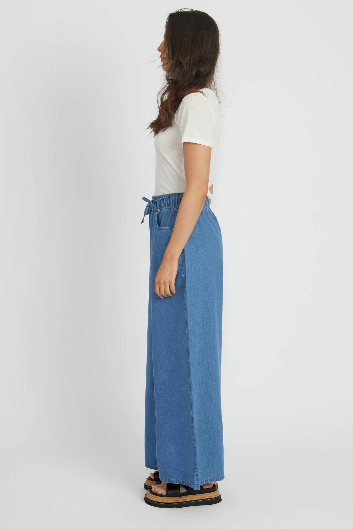 Cleo Wide Leg Jeans - Vintage Blue
